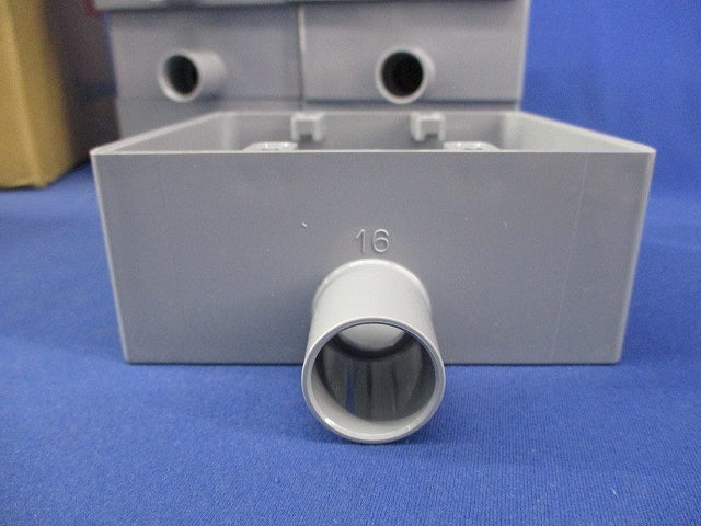 露出スイッチボックス2ヶ用1方出(10個入) SW1-16W