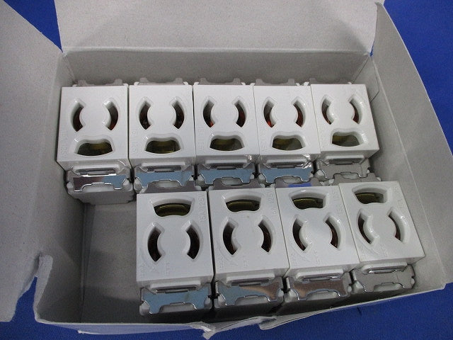 埋込抜止接地シングルコンセント(9個入)(ピュアホワイト) JEC-BN-9G