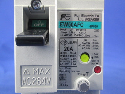 サーキットブレーカ2P20A EW50AFC