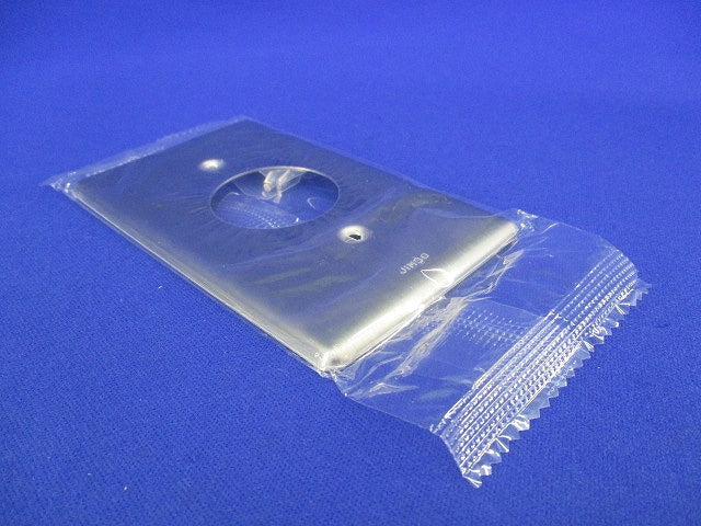 コンセントプレート(ステンレス・1連用)φ35.5mm(6個入)新品未開封 804S