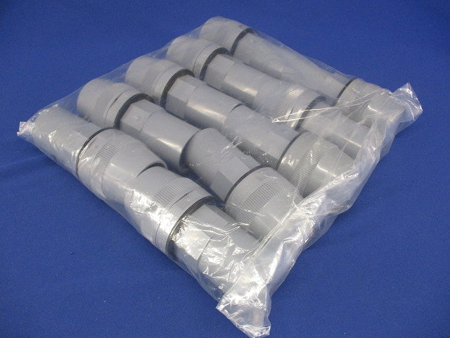 コンビネーションカップリング 防水型 グレー ミラフレキMF28⇔VE管28 10個入 FPVE-28FH-10