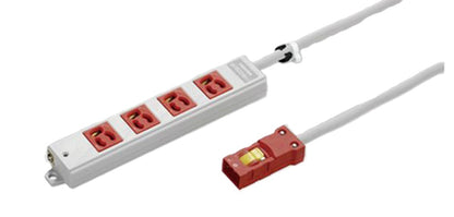 ハーネスＯＡタップ抜止 ４コ口３ｍ 赤 DC8124EN-3