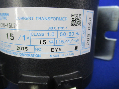 計器用低圧変流器15/1A(汚れ有) CW-15LP
