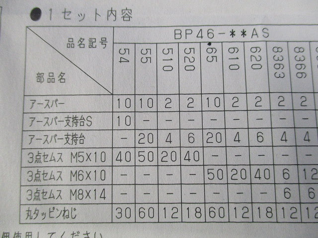 アースバーセット(60セット入) BP46-65AS