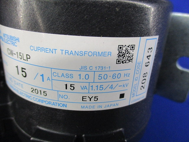計器用低圧変流器15/1A CW-15LP