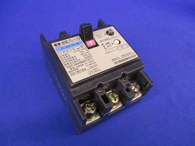 漏電ブレーカ3P3E75A ZL103-75-30