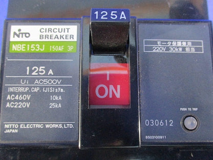 サーキットブレーカ3P125A(ジャンク品) NBE153J