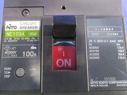サーキットブレーカ3P3E100A NE103A