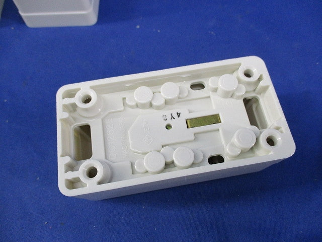 角型アース付抜止めダブルコンセント(3個入) DC1282E