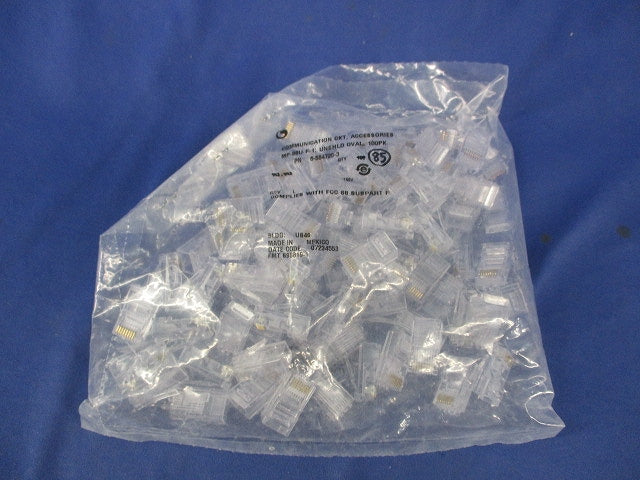 RJ45モジュラープラグ(85個入) MP-88U-F-1(6-554720-3)