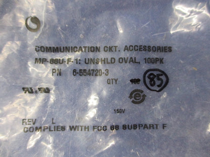 RJ45モジュラープラグ(85個入) MP-88U-F-1(6-554720-3)