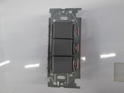 3路トリプルスイッチセット(ソリッドグレー) NKW03008