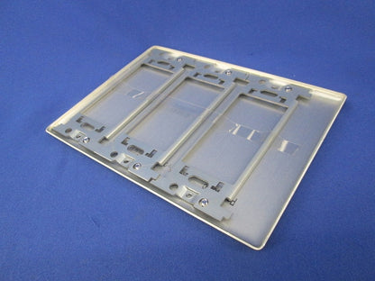 新金属カバープレート3連(取付枠付)(2枚入) WN7593