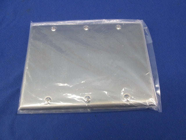 新金属カバープレート3連(取付枠付)(2枚入) WN7593