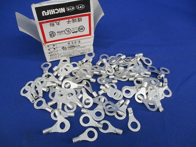 裸圧着端子 R形丸形(90個入) R5.5-8