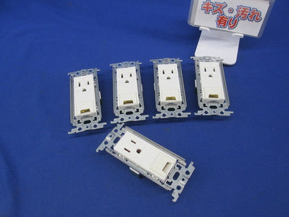 埋込アースターミナル付接地コンセント(5個入) WTF11313K