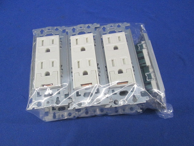 埋込扉付アースターミナル付接地ダブルコンセント(7個入) WN1152K