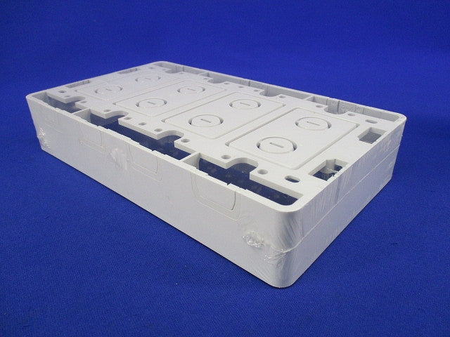 モール用スイッチボックス(ミルキーホワイト) MSB-F4