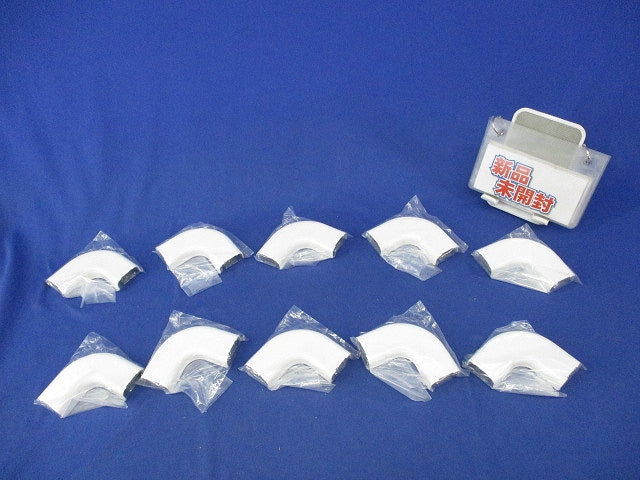 メタルモール フラットエルボ A型(10個入)(ホワイト) DZA120W