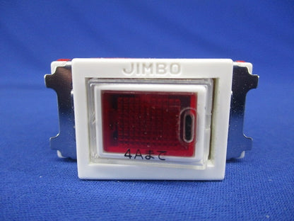 チェック用埋込オーロラマークスイッチ 片切 2線式 4A 300V ピュアホワイト JEC-BN-1MLCR-PW