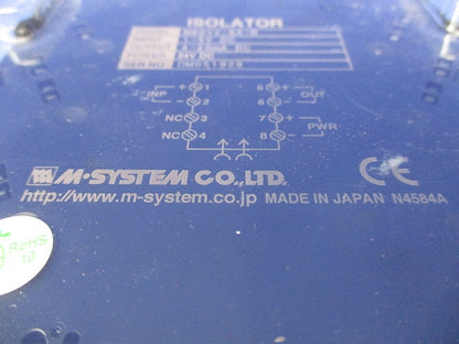 センサ入力用変換器 アイソレータ スプリング式端子接続形 M6DYV-6A-R