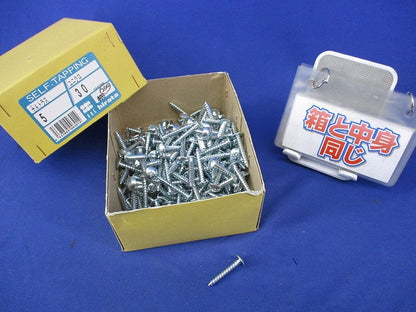 +Aトラス ユニクロ 十字穴付きタッピンねじ5×30(200本以上入) 型番不明