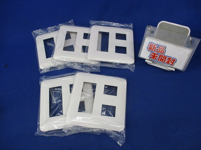 コンセントプレート5コ用(5枚入)(ホワイト)(新品未開封) WTF7005