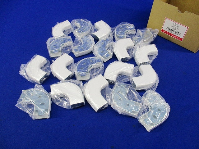 フラットエルボ A型 メタルモール付属品(20個入)(ホワイト) A1032