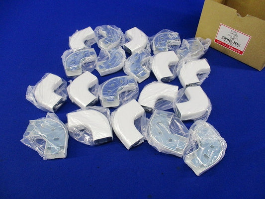 フラットエルボ A型 メタルモール付属品(20個入)(ホワイト) A1032