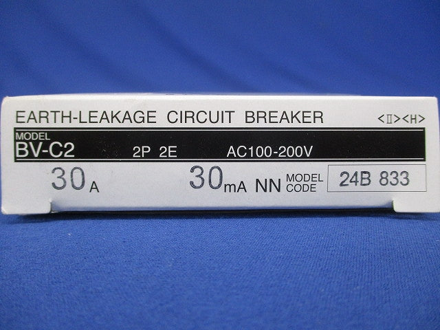 漏電遮断器 2P2E30A 30mA BV-C2