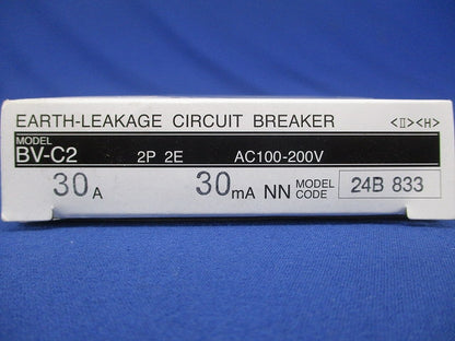 漏電遮断器 2P2E30A 30mA BV-C2