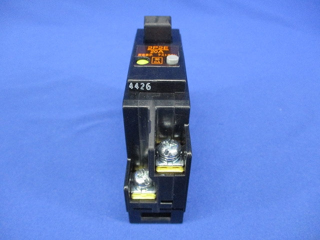 分電盤用過電流プレアラーム付 漏電遮断器(EF2BC-020B) FG52C2P2E20A30mA