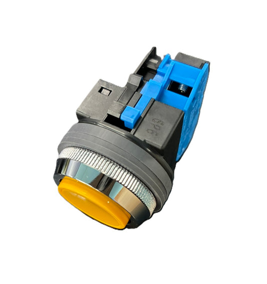 φ30 シリーズ 押ボタンスイッチ 平形 モメンタリ形 黄 ABN110Y