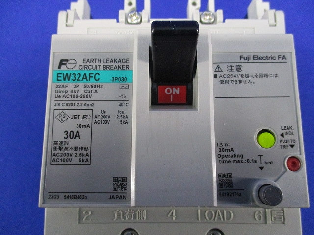 漏電遮断器30A EW32AFC-3P030