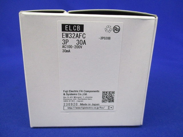 漏電遮断器30A EW32AFC-3P030