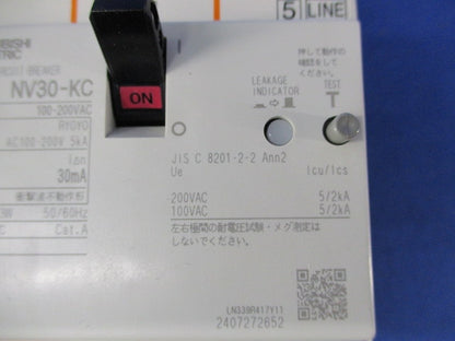 漏電遮断器3P3E30A NV30-KC