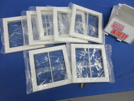 スイッチプレート2連用(7個入)(ピュアホワイト) QWP-2