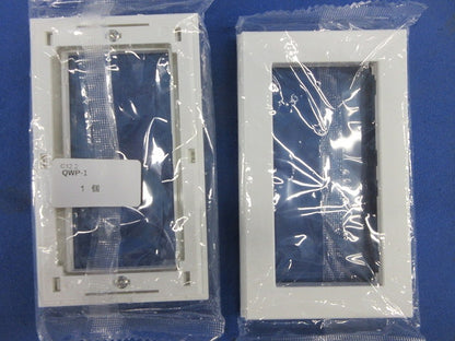 スイッチプレート(スクエアタイプ・1連用)(6枚入)ピュアホワアイト QWP-1