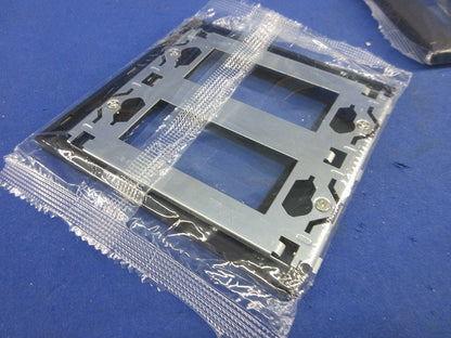 NKシリーズ用2連プレート(7枚入)ソフトブラック NKP-3UF-2