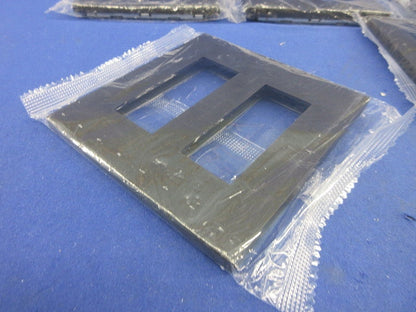 NKシリーズ用2連プレート(7枚入)ソフトブラック NKP-3UF-2