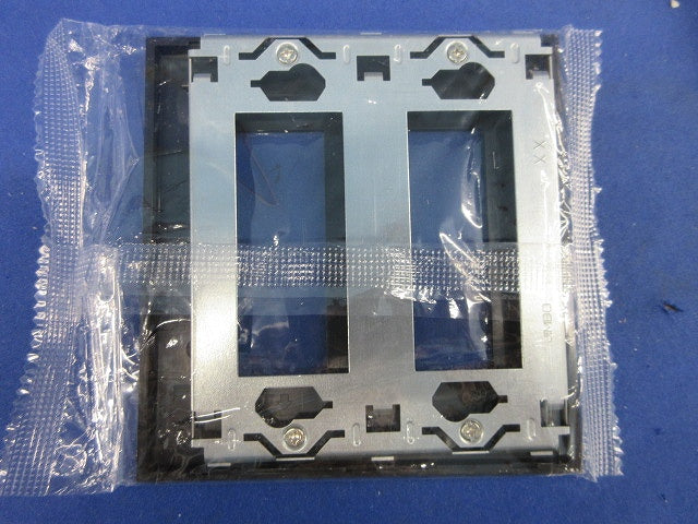 NKシリーズ用2連プレート(7枚入)ソフトブラック NKP-3UF-2