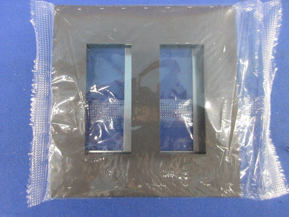 NKシリーズ用2連プレート(7枚入)ソフトブラック NKP-3UF-2