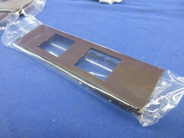 家具・機器用プレート 2個口(チョコ)(5個入) NKPN-2UP