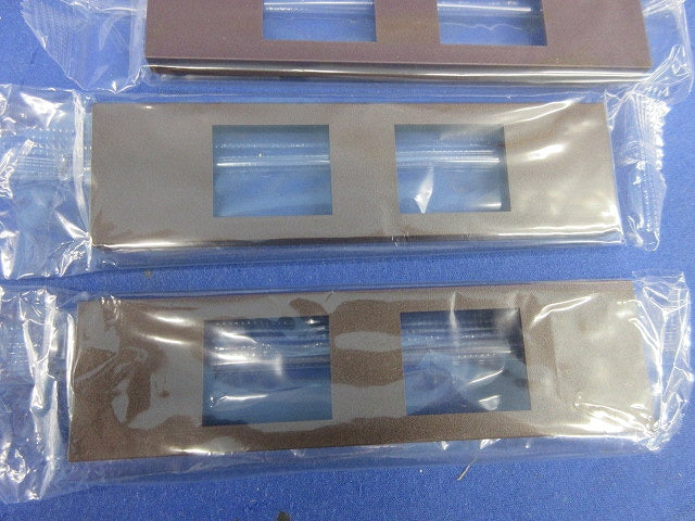 家具・機器用プレート 2個口(チョコ)(5個入) NKPN-2UP