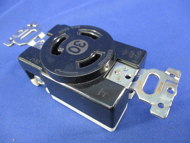 3P30A引掛埋込コンセント(ブラック) WF2331