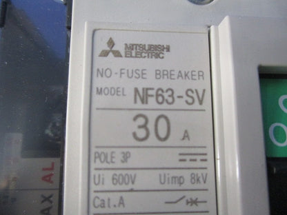 ノーヒューズブレーカ 3P30A(アラームスイッチ付) NF63-SV