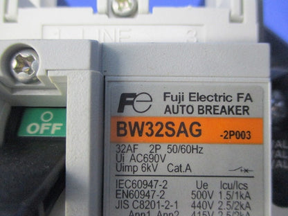 オートブレーカ2P3A(アラームスイッチ付) BW32SAG-2P003