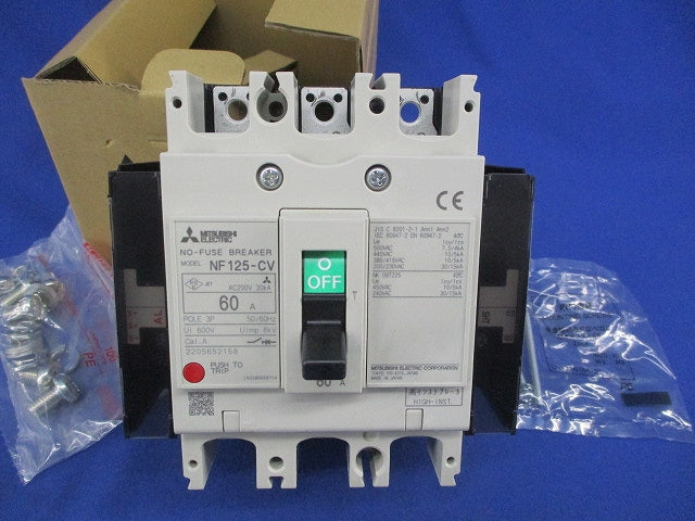 ノーヒュズブレーカ 3P60A NF125-CV