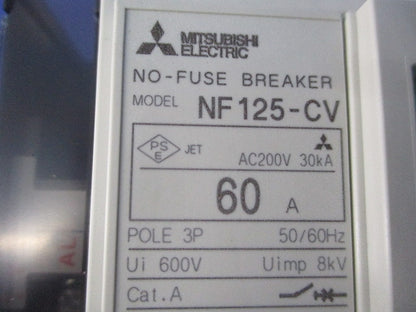 ノーヒュズブレーカ 3P60A NF125-CV