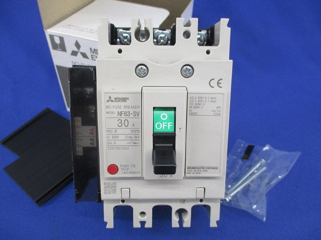 ノーヒューズブレーカ 3P30A(アラームスイッチ付) NF63-SV